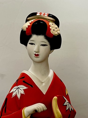 Figura Doncella Canción de Otoño Canciones de las Temporadas Muñeca Hakata 1985 Japón 14,5”h - Imagen 16 de 20