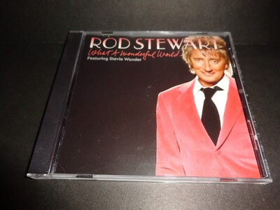 WHAT A WONDERFUL WORLD by ROD STEWART & STEVIE WONDER-Rare PROMOTIONAL CD--CD