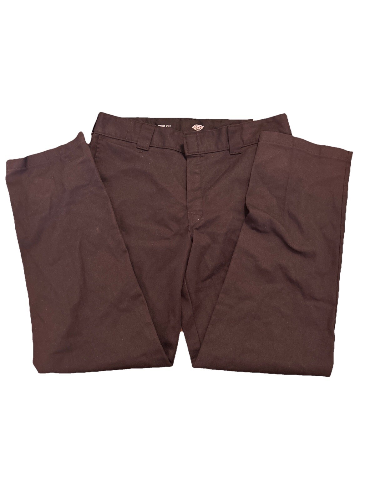 Dickies Flex Slim Fit Flat Front Pants 36x34 Black New Without Tags