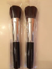 2 Bare Minerals 2 in 1 Cheek & Eye Brush NEW SEALED FreeShip eye brush in handle