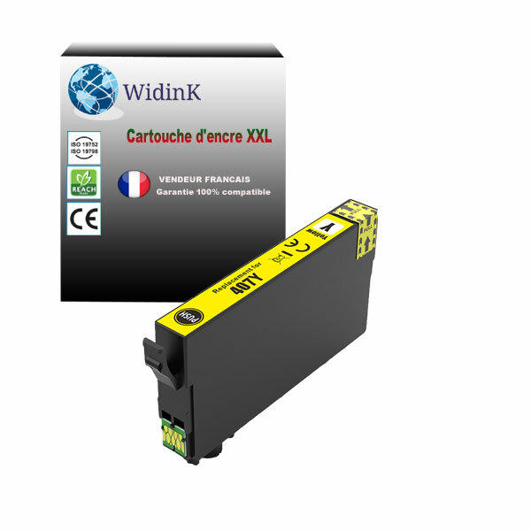 Cartouche Epson WF-4745DTWF jaune 407 encre jet d'encre pour impression de documents professionnels