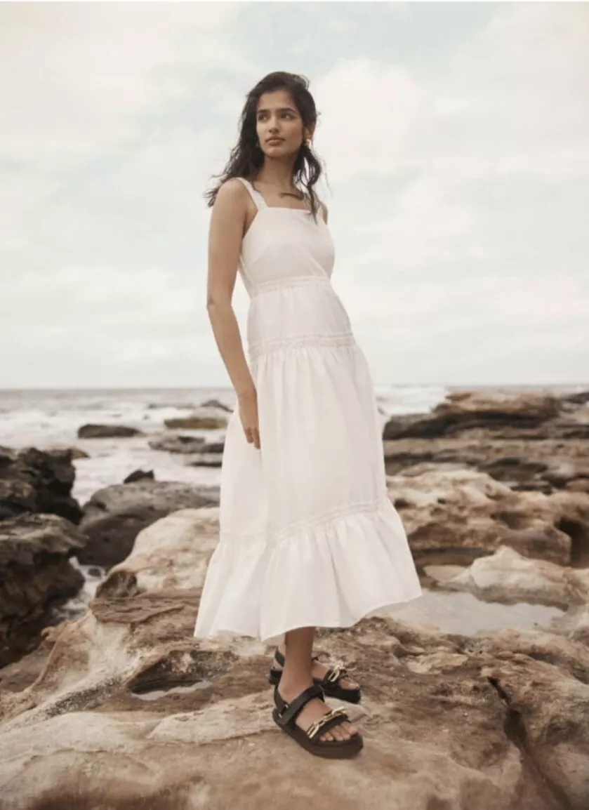 White country sundress sales