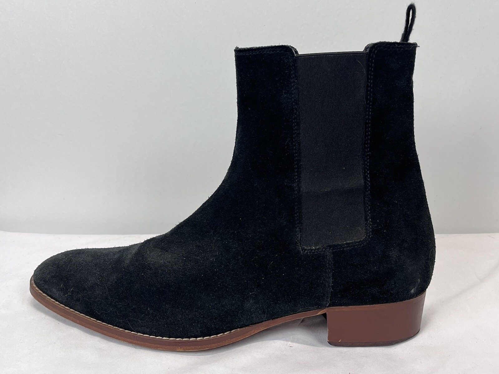 Mens Steve Madden Black Suede Chelsea 