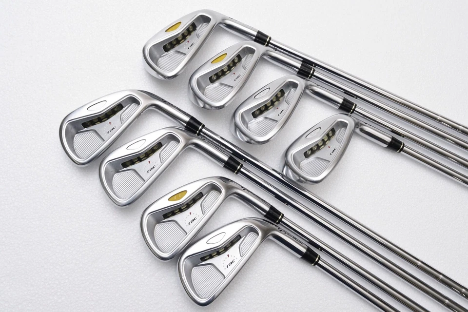 8Pcs TaylorMade RAC LT 2005 3-4-5-6-7-8-9-P Iron set LIGHT WEIGHT STEEL Stiff RH - Image 2 of 4