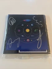 SEALED/SIGNED Cold Play Music of the Spheres CD/Art Card NEW