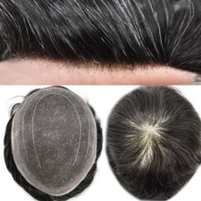 Mens Toupee Super Fine Welded Lace Mens Hairpiece Hair SystemToupee For Men