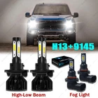 For 2004-2014 Ford F-150 6000K LED Headlight Hi&Low + Fog Light Bulbs Combo 4pc