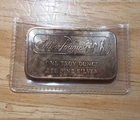 Old SilverTowne 1 Troy Ounce .999 Fine Silver Bar, Toning, Vintage Collectible