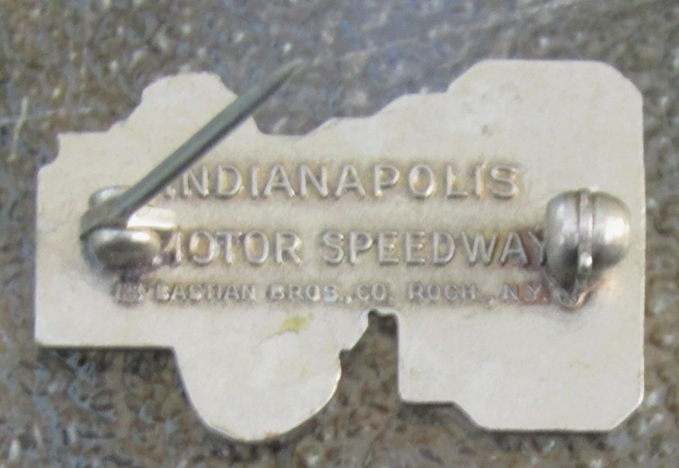 1968 Indianapolis 500 Bastian Bros. Silver Pit Pin Low Number 487 Lee Brown LOOK - Image 2 of 2