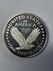 One once Silver Flying Eagle and LadyLiberty 1 Troy Oz 999 Silver Round