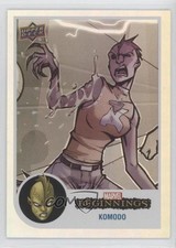 2022 Upper Deck Marvel Beginnings Vol 2 Series 1 White Rainbow 3/50 Komodo 02v3