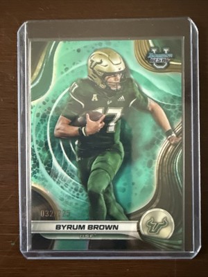 2024 Bowman's Best University - Byrum Brown #72 Aqua Refractor /225 (RC)
