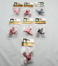 Vtg Santas World Kurt Adler Holiday Trim Christmas Ornaments Wood Birds Set of 7