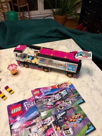 Lego Friends, 41105, Rock Stage, added 41004 and 41196, rehearsal stage and bus
