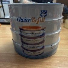 Choice Refill Diaper Pail Liners 4-Pack with 1080 Count Compatible with Genie