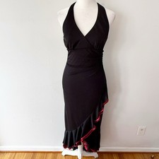 Vintage Women Y2K Babydoll Ruffle Dress Whimsigoth Dark Fairy Event Party Prom