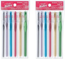 Susan Bates Silvalume Crochet Hook Set 3.75mm to 6.5mm Multicolor Case