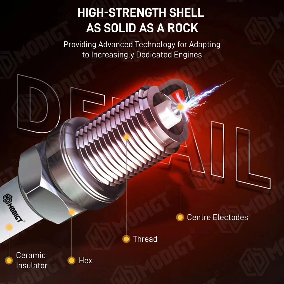 4PCS Iridium Spark Plugs For SUZUKI GSXR750 GSXR600 GSXR1100 GSXR1300 HAYABUSA - Image 4 of 4