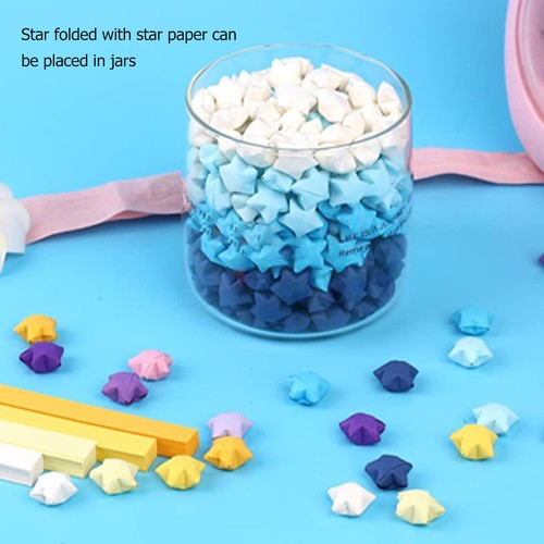 2700 arkuszy Paski papierowe gwiazd 27 kolorów Wakacje Zrób to sam Dwustronny papier składany - Zdjęcie 4 z 22