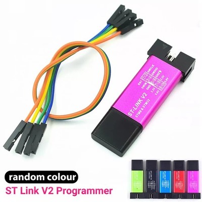 ST Link V2 Programmer STM8 STM32 Aluminiumgehäuse SWIM-Schnittstelle&LED-Anzeige