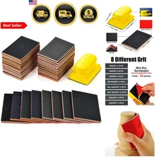 Sandpaper Sponge Set 24PCS Grit 180-3000 Wet Dry Foam Hand Sander Block