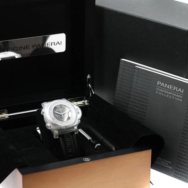 Panerai — Officine Panerai Luminor Chrono Flyback PAM00524 44mm SS Black Dial Watch #C2338