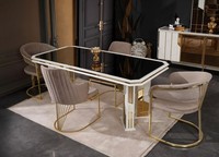 Luxus Esszimmer Garnitur Essgruppe Essecke Esstisch StüHle Beige 7Tlg