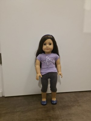American Girl Truly Me #49   dark brown hair, freckles, great condition