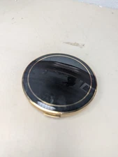 Vintage Stratton Powder Compact Shiny Black and Gold