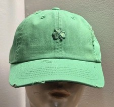 St Patty's Day Hat Premium Distressed Kelly Green Irish Clover Hat