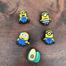 Crocs Jibbitz Despicable Me Minions Set Of 4 Charms  Avocado Shoes Kevin Stuart