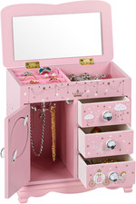 Children Jewelry Box for Girls Pink Princess Castle Girls Little Girl Birthday C