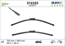 Wischblatt Scheibenwischer SILENCIO FLAT BLADE SET VALEO 574355 für PEUGEOT 307