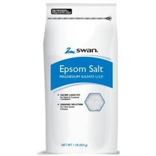 Lote de 6 bolsas de sal Swan Epsom solución de remojo de sulfato de magnesio cuidado personal 16 oz