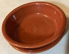 Fiesta Ware Paprika 2 Cereal Bowls HLC Homer Laughlin USA 7 Inch Exc Condition