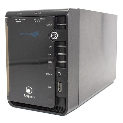 Atlantis Diskmaster G502D Nas With 2 Slots Up To 2Tb For Hdd Disks 2000 Xp 7 - Picture 2 of 6