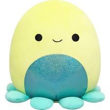 Squishmallows Original 12in Orphie The Lime Green Octopus with Teal Tentacles  