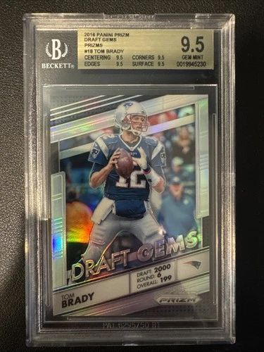 2016 Panini Prizm - Draft Gems Tom Brady #18 Silver Prizm