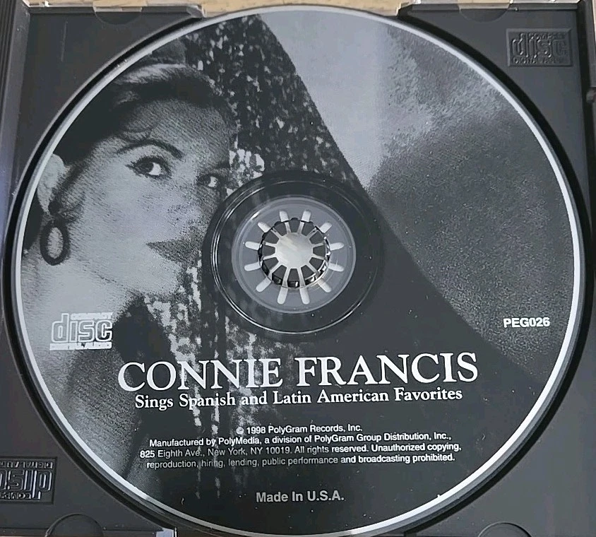 Connie Francis - Sings Spanish And Latin American Favorites Rare Polymedia  — 第 4/4 张图片