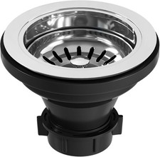 Vigo VGSTRAINER Chrome 4-1/2" Brass Kitchen Sink Strainer