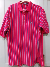 Vintage Polo Ralph Lauren Shirt Mens Large Striped Made USA 90s Preppy Golf XL
