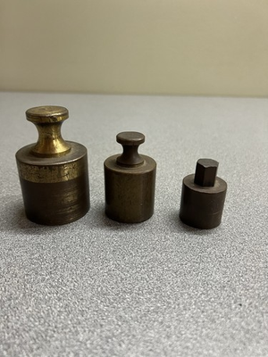 #ad #ad Antique 3 Piece Troy Brass Scale Weight Set $35.00