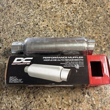 Dc Sports Ex5010 Stainless Steel Resonated Muffler W Slant Cut Tip 2.5 Inlet Dc Sports Ex5010 Stainless Steel Resonated Muffler W Slant Cut Tip 2.5 Inlet