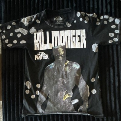Marvel Studios Black Panther Killmonger Graphic Men's T-Shirt XS Black Cotton
