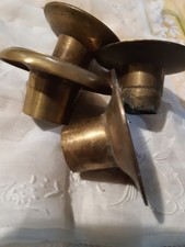 4 BOBECHE EN BRONZE  ou Laiton