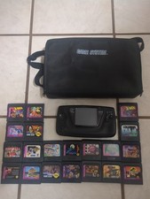 Sega Game Gear Console + 20 Games + Case