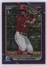 2024 Bowman Chrome Prospects Purple Shimmer Refractor /250 Adolfo Sanchez 0c3h