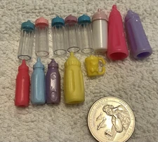 Baby doll bottles lot variety mixed 13 pc EUC!! combined shipping!