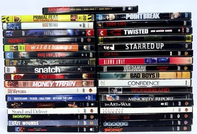 Huge DVD Lot Of Over 40 90 s Awesome Action/Thrillers High Quality - Top Movies