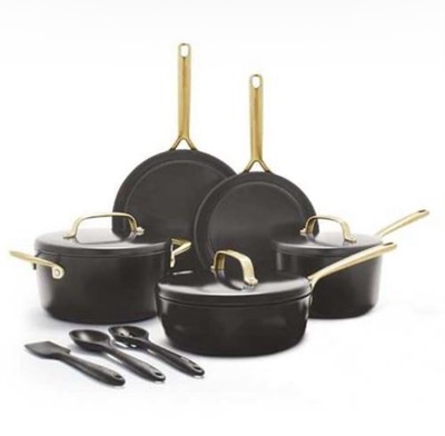 GreenPan GP5 14 Piece Cookware Pots and Pans Set, Hard Anodized Ceramic Nonstick